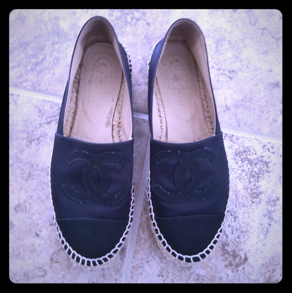 chanel slip ons